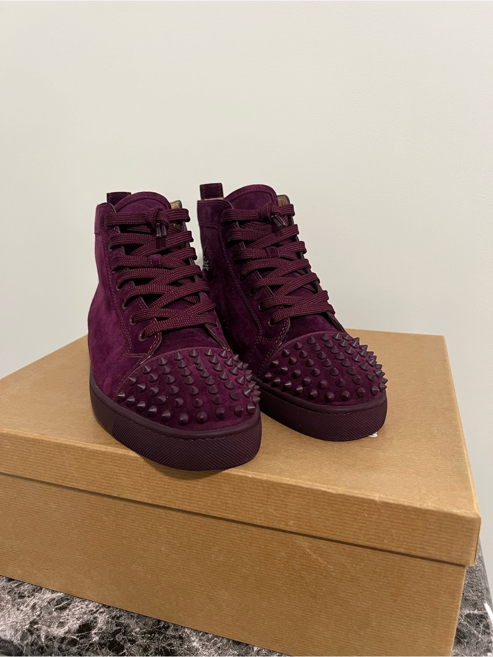 Christian Louboutin High-Top spikes sneakers